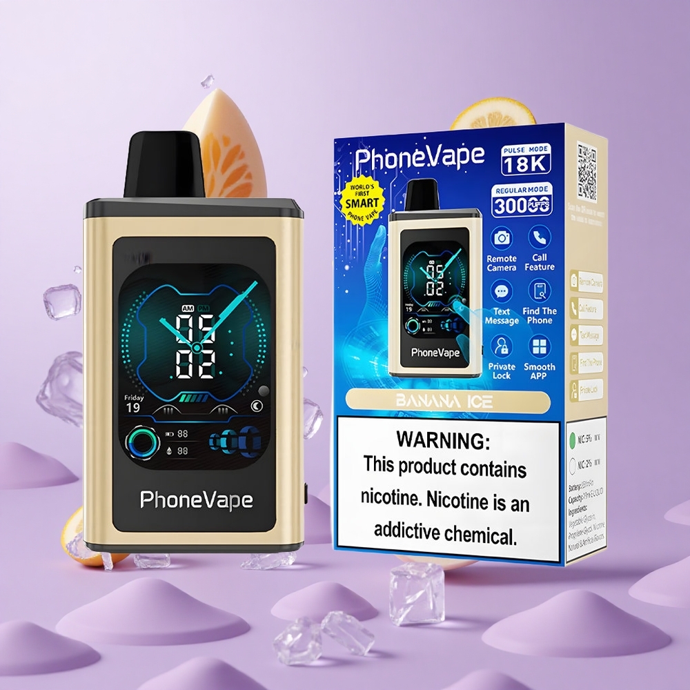 JNR PhoneVape 30000 Puffs Bananeneis Einweg-Vape Deutschland großhandel 850mAh Typ-C wiederaufladbarer Akku
