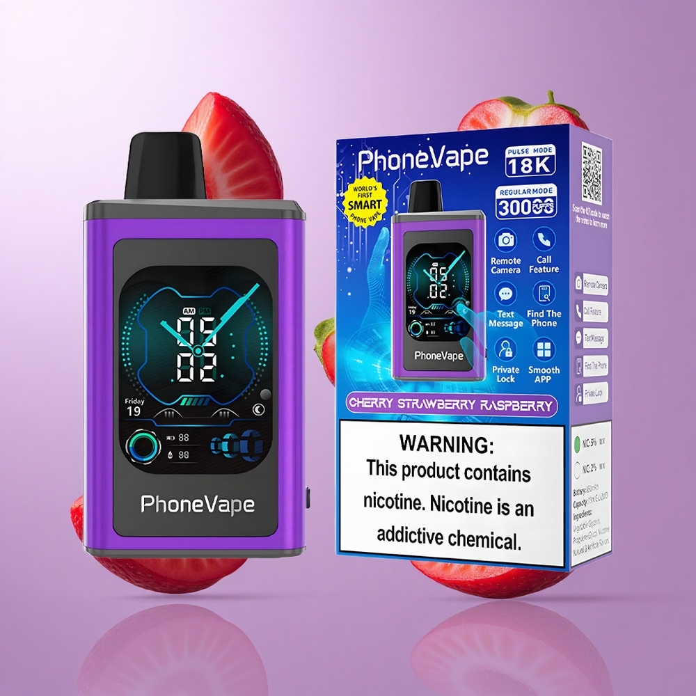 JNR PhoneVape 30000 Puffs Kirsche Erdbeere Himbeere Deutschland großhandel 850mAh Typ-C wiederaufladbarer Akku