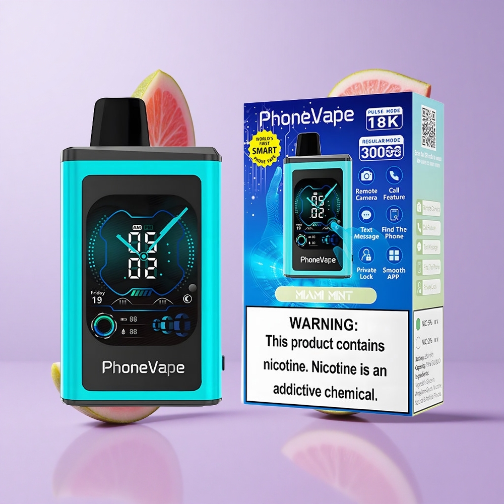 JNR PhoneVape 30000 Puffs Miami Minze Deutschland großhandel 850mAh Typ-C wiederaufladbarer Akku