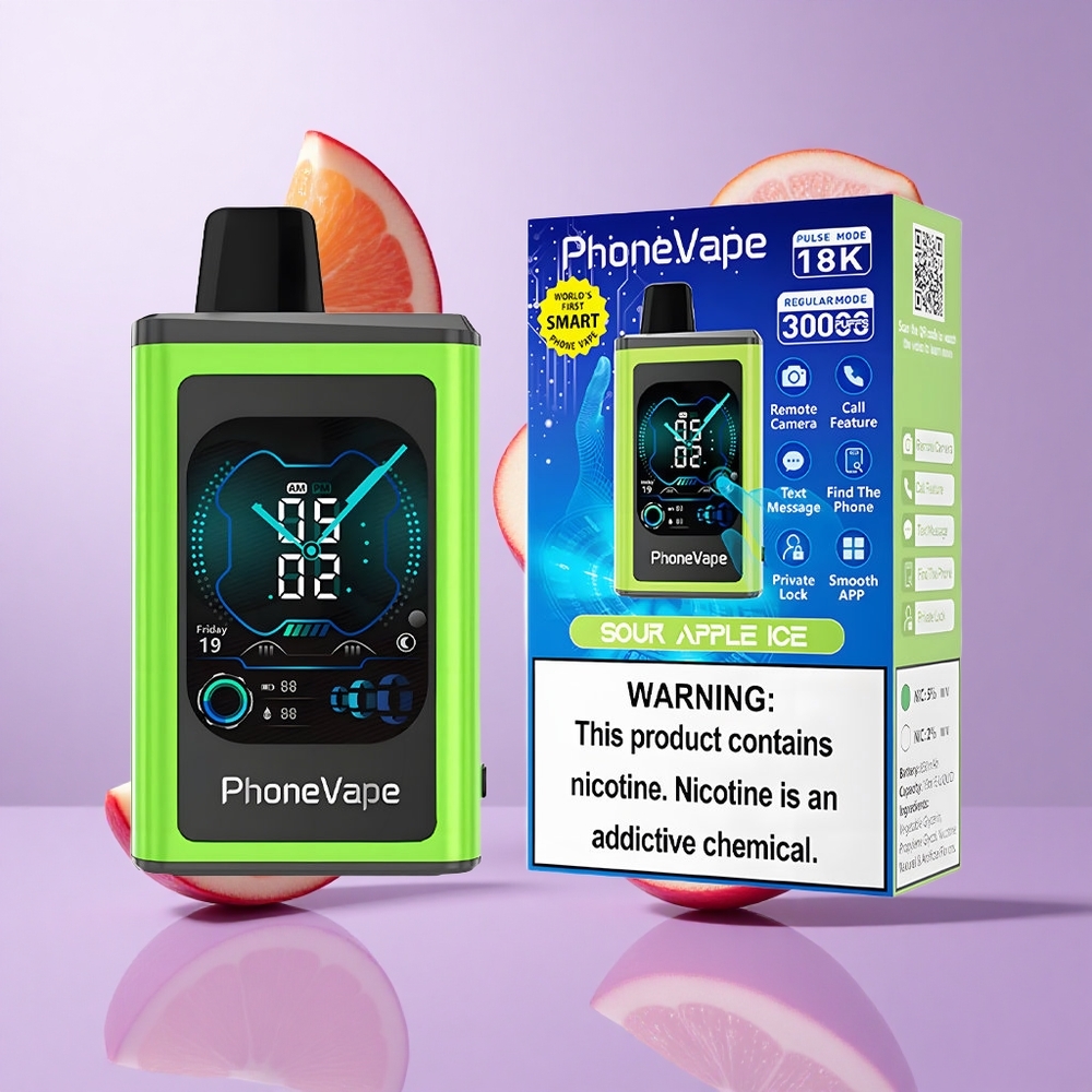 JNR PhoneVape 30000 Puffs Sauerkirsche Eis Deutschland großhandel 850mAh Type-C wiederaufladbarer Akku