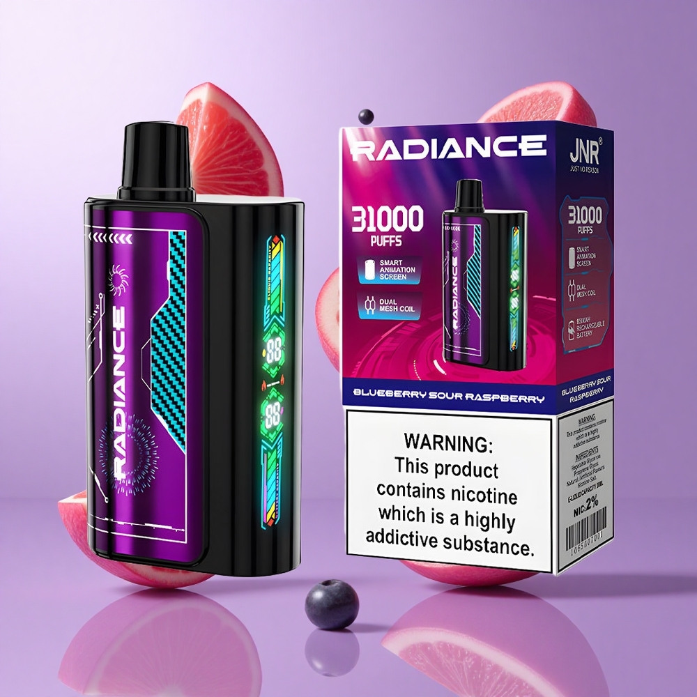 JNR Radiance 31000 Puffs Einweg-Vape Blaubeere Sauere Himbeere Deutschland großhandel 28ml E-Liquid