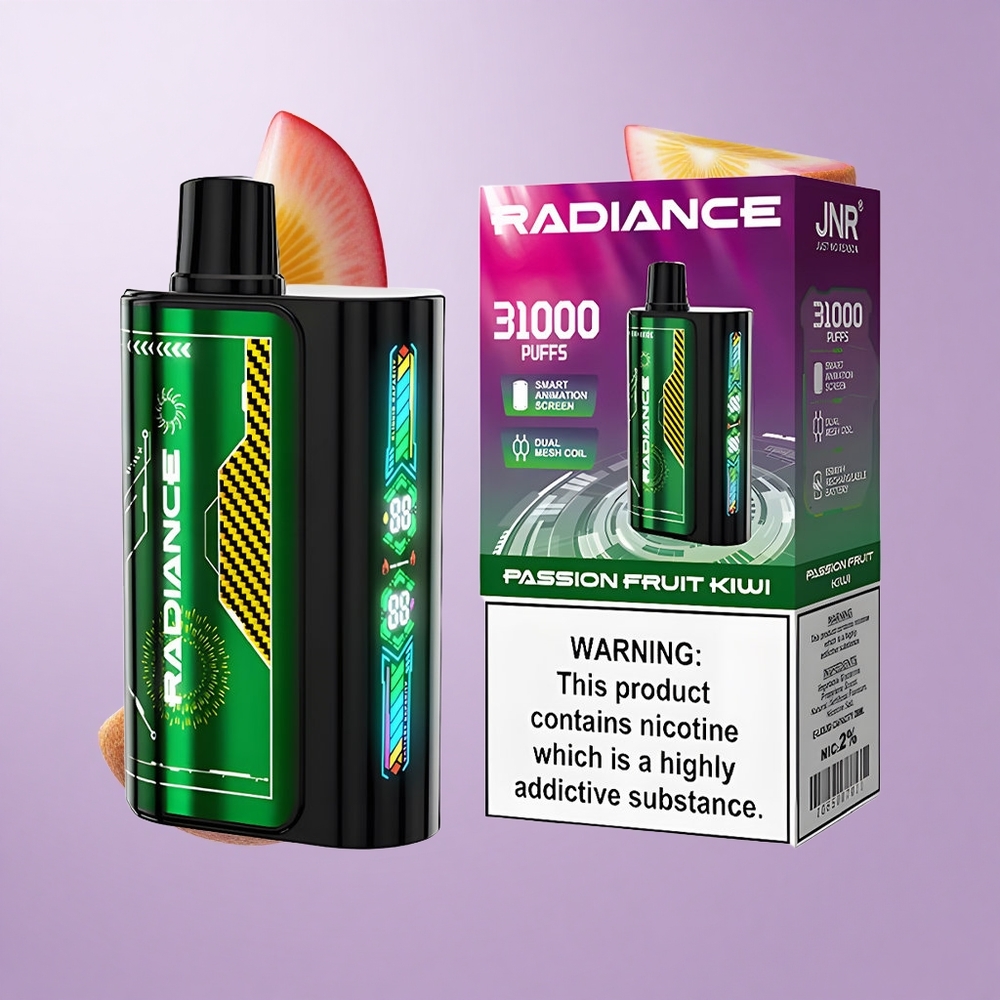 JNR Radiance 31000 Puffs Passionsfrucht Kiwi Deutschland großhandel 950 mAh wiederaufladbarer Akku