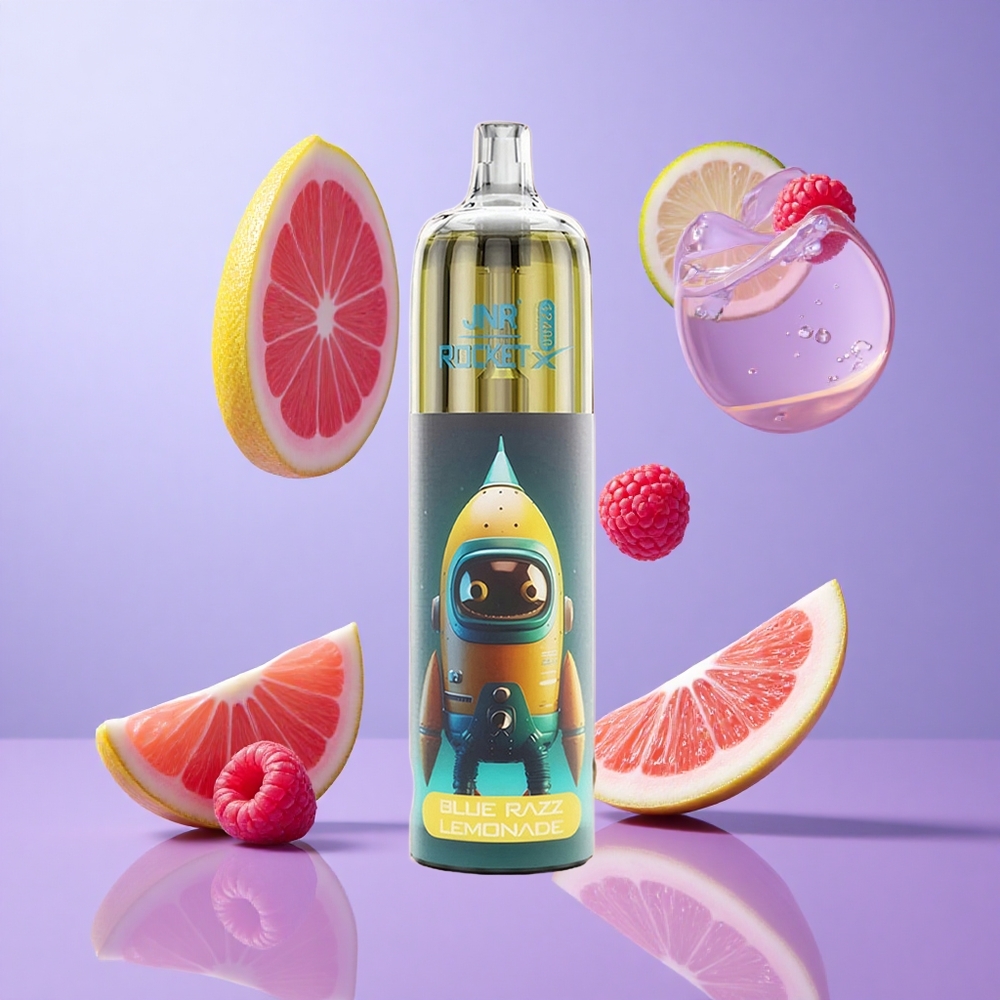 JNR Rocket-X 12400 Puffs Blaue Himbeere Limonade Deutschland großhandel 25ml e-Liquid Kapazität