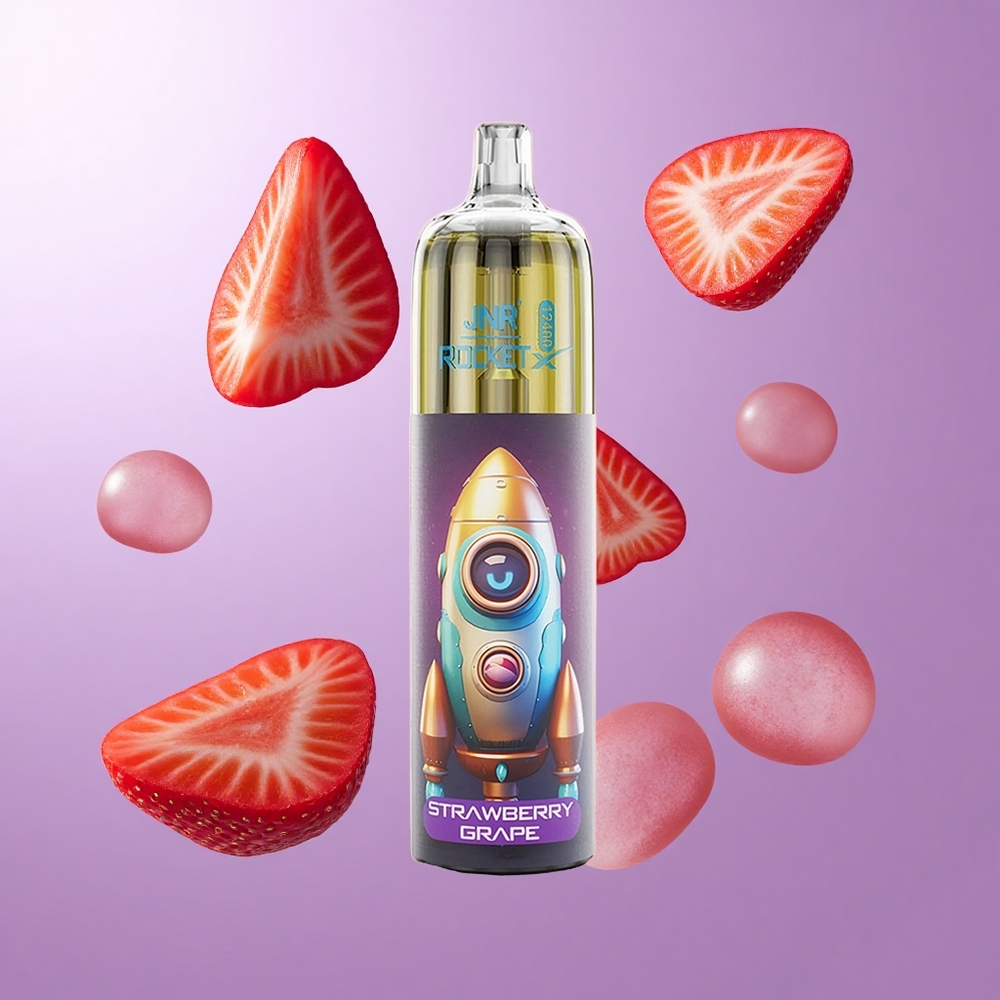 JNR Rocket-X 12400 Puffs Erdbeere Traube Deutschland großhandel 25ml e-Liquid Kapazität