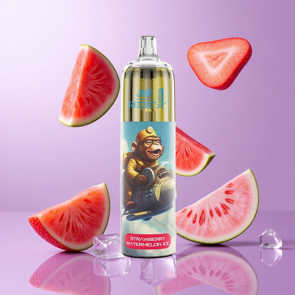 JNR Rocket-X 12400 Puffs Erdbeere Wassermelone Eis Deutschland großhandel 25ml e-Liquid Kapazität