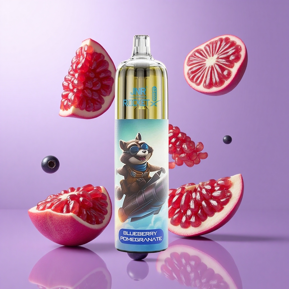 JNR Rocket-X 12400 Puffs Heidelbeere Granatapfel Deutschland großhandel 25ml E-Liquid-Kapazität