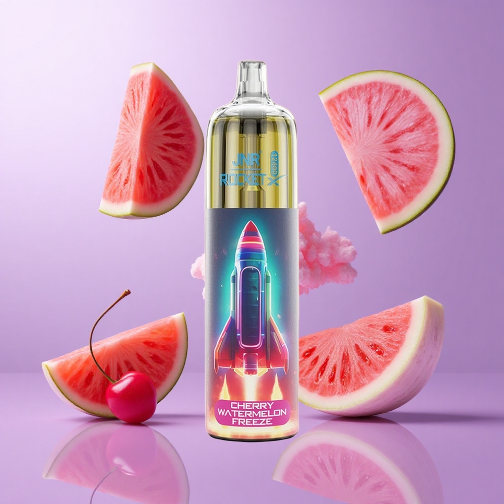 JNR Rocket-X 12400 Puffs Kirsche Wassermelone Eis Deutschland großhandel 25ml E-Liquid Kapazität