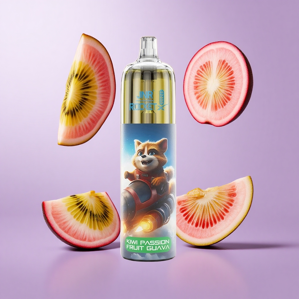 JNR Rocket-X 12400 Puffs Kiwi Passionsfrucht Guava Deutschland großhandel 25ml e-Liquid Kapazität