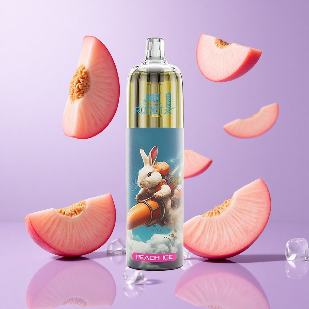 JNR Rocket-X 12400 Puffs Pfirsich Eis Deutschland großhandel 25ml e-Liquid Kapazität