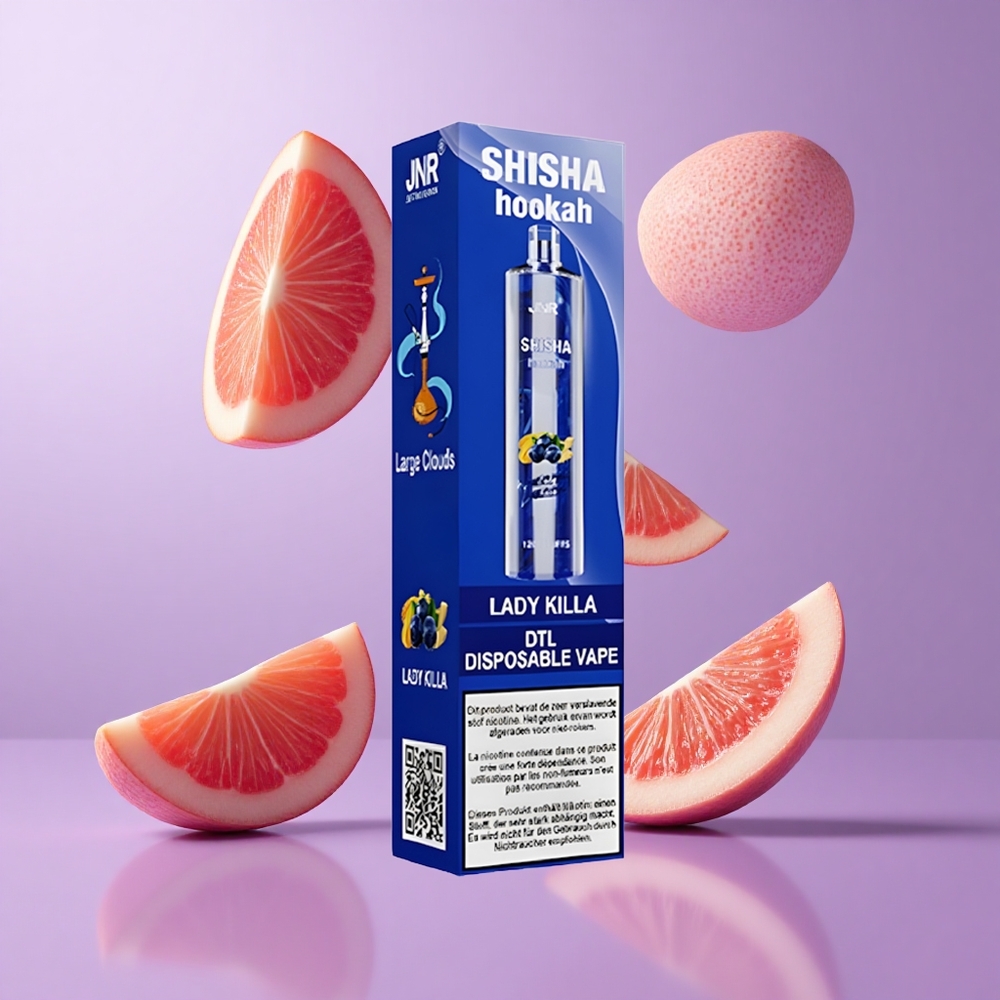 JNR Shisha Hookah 12000 Puffs Lady Killa Deutschland großhandel E-Liquid-Kapazität: 24ml