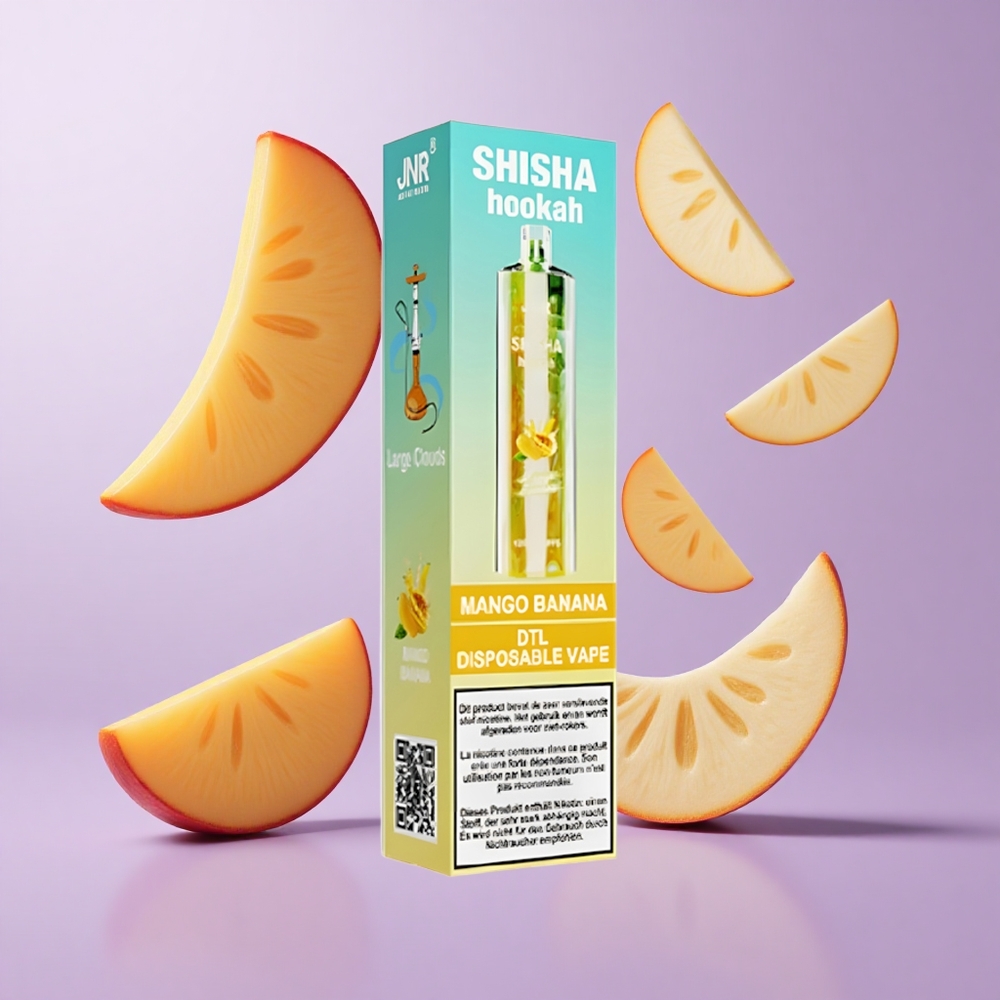 JNR Shisha Hookah 12000 Puffs Mango Banane Deutschland großhandel 24ml E-Liquid Kapazität