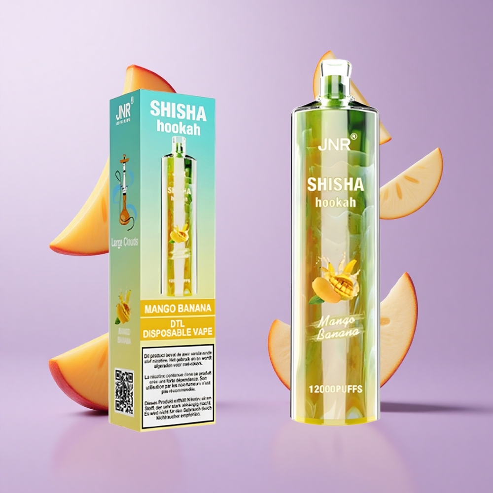 JNR Shisha Hookah 12000 Puffs Mango Banane Deutschland großhandel 24ml E-Liquid Kapazität