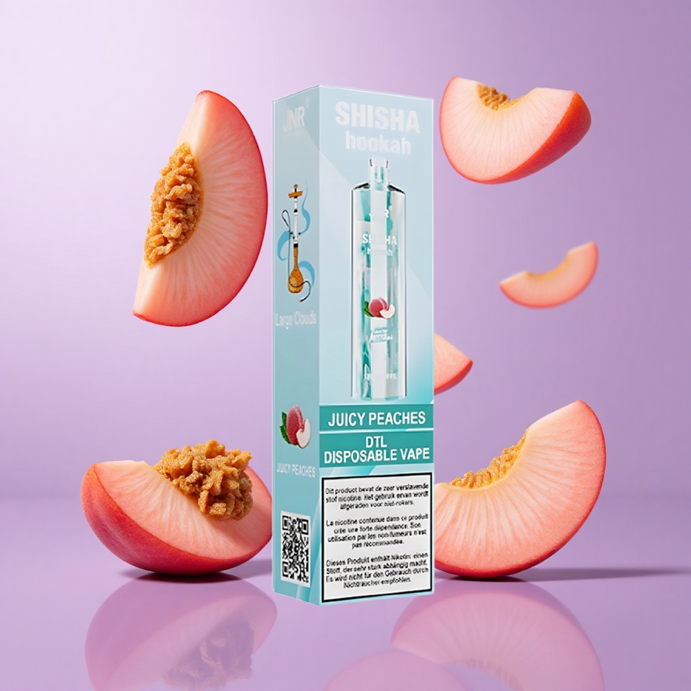 JNR Shisha Hookah 12000 Puffs Saftige Pfirsiche Deutschland großhandel E-Zigaretten Kapazität: 24ml