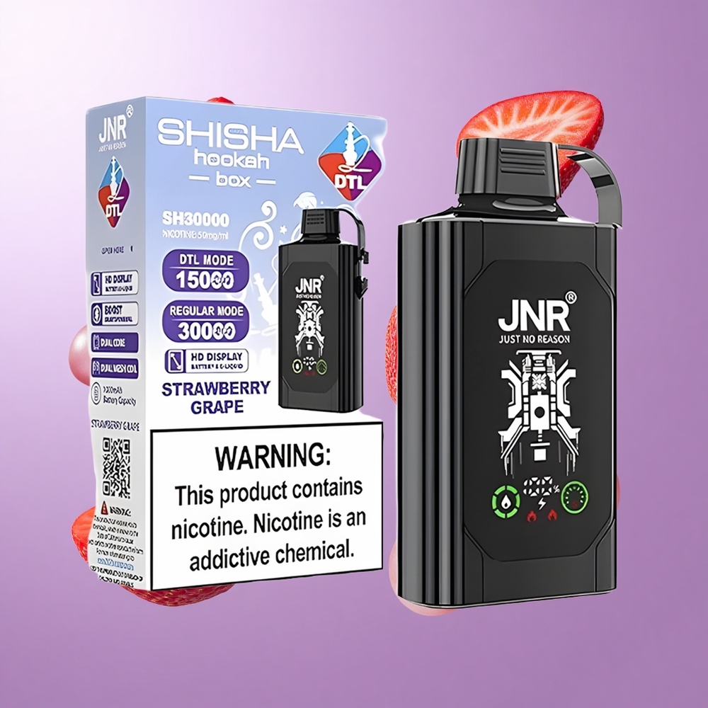 JNR Shisha Hookah Box 20500 Puffs Erdbeere Traube Deutschland großhandel HD-Anzeige Batteriekapazität: 1000mAh