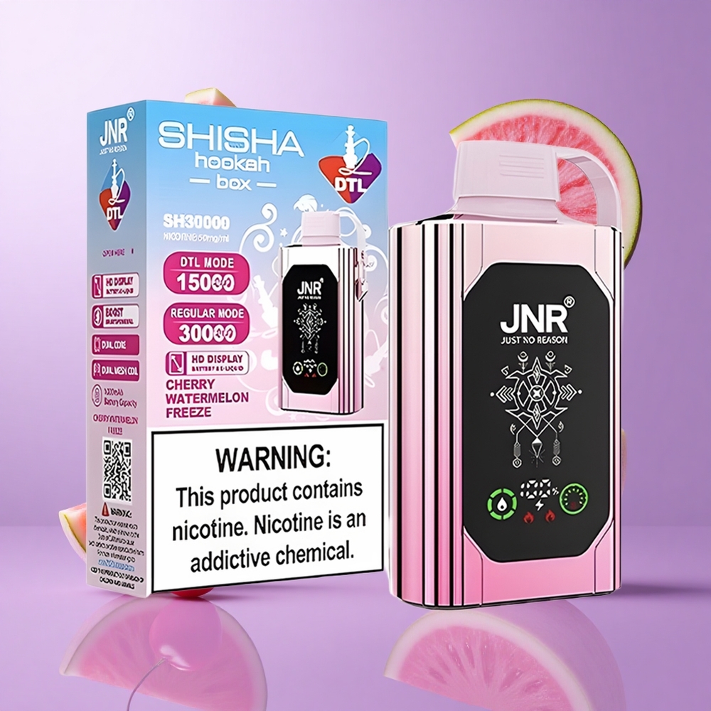 JNR Shisha Hookah Box 20500 Puffs Kirsche Wassermelone Eis Deutschland großhandel Anzeige: HD-Anzeige