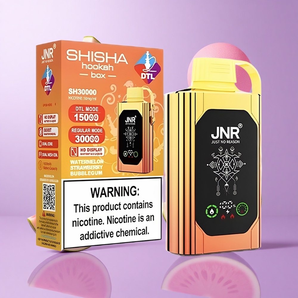 JNR Shisha Hookah Box 20500 Puffs Wassermelone Erdbeere Bubblegum Deutschland großhandel E-Liquid-Kapazität: 25ml