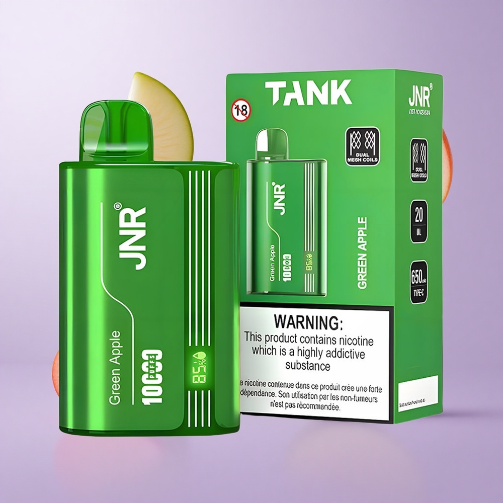 JNR Tank 10000 Puffs Grüner Apfel Pfirsich Birne Deutschland großhandel 10000 Puffs 20ml E-Liquid-Kapazität