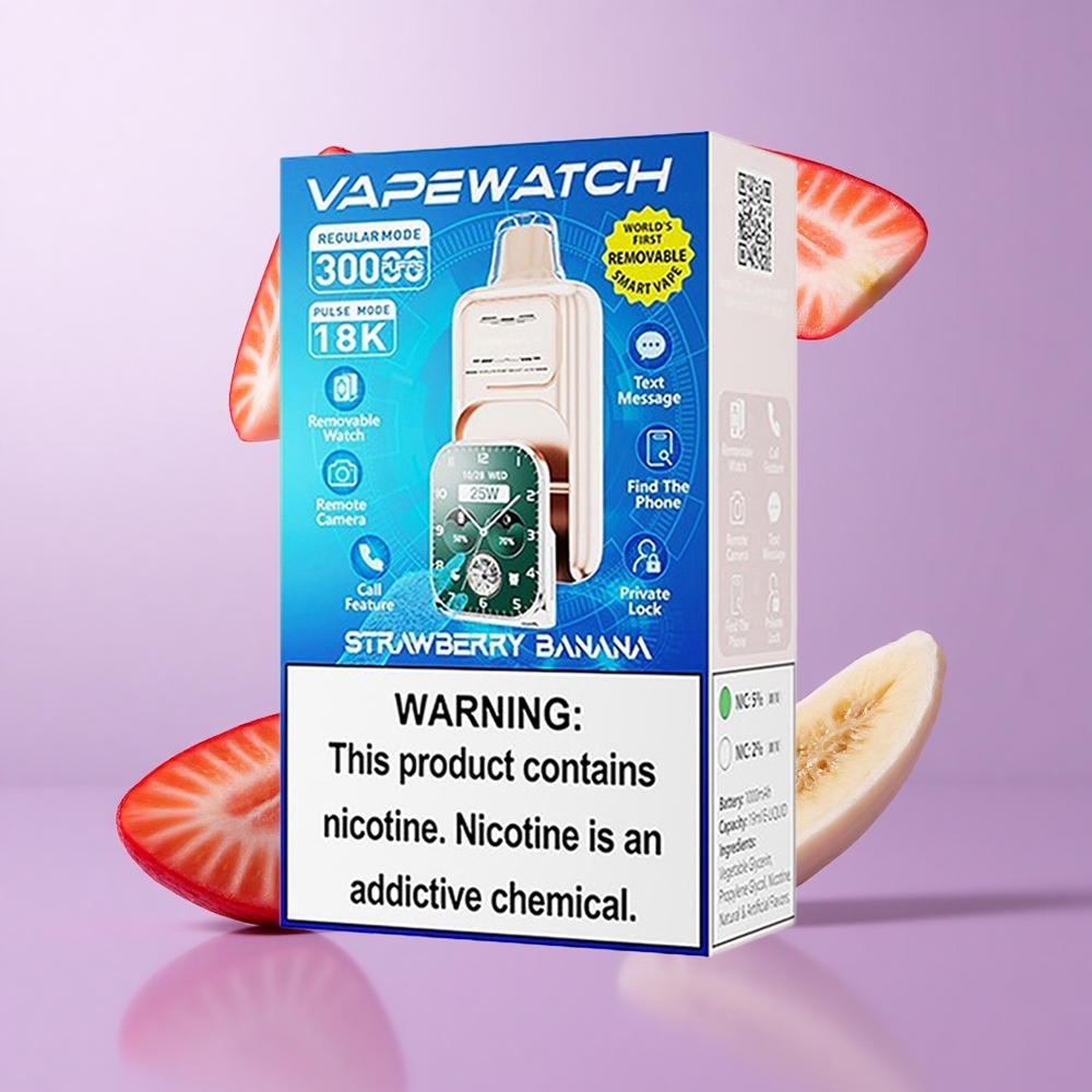 JNR Vape Watch 30000 Puffs Erdbeere Banane Deutschland großhandel Batteriekapazität: 1000mAh