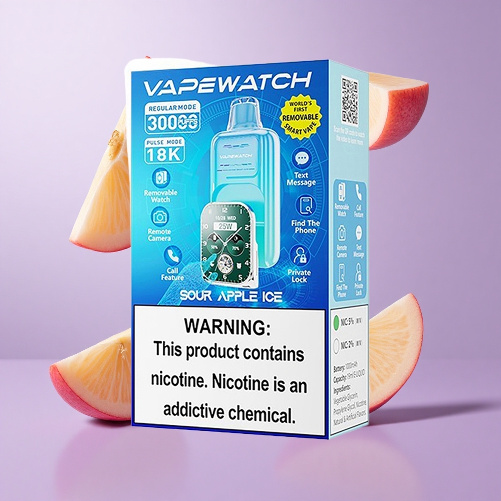 JNR Vape Watch 30000 Puffs Sauerkirsche Eis Deutschland großhandel E-Liquid-Kapazität: 19mL