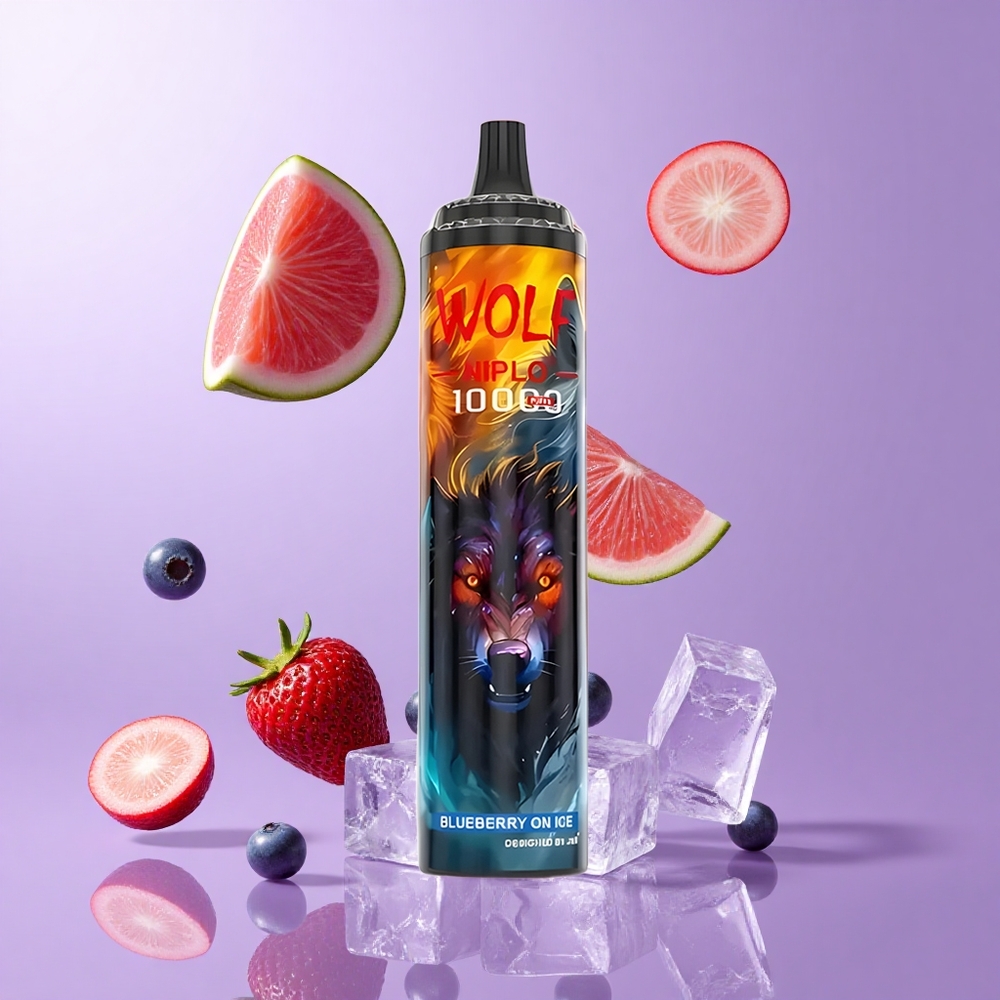 JNR Wolf Niplo 10000 Puffs Blaubeere Auf Eis Deutschland großhandel Mesh Coil: 1,0 Ohm