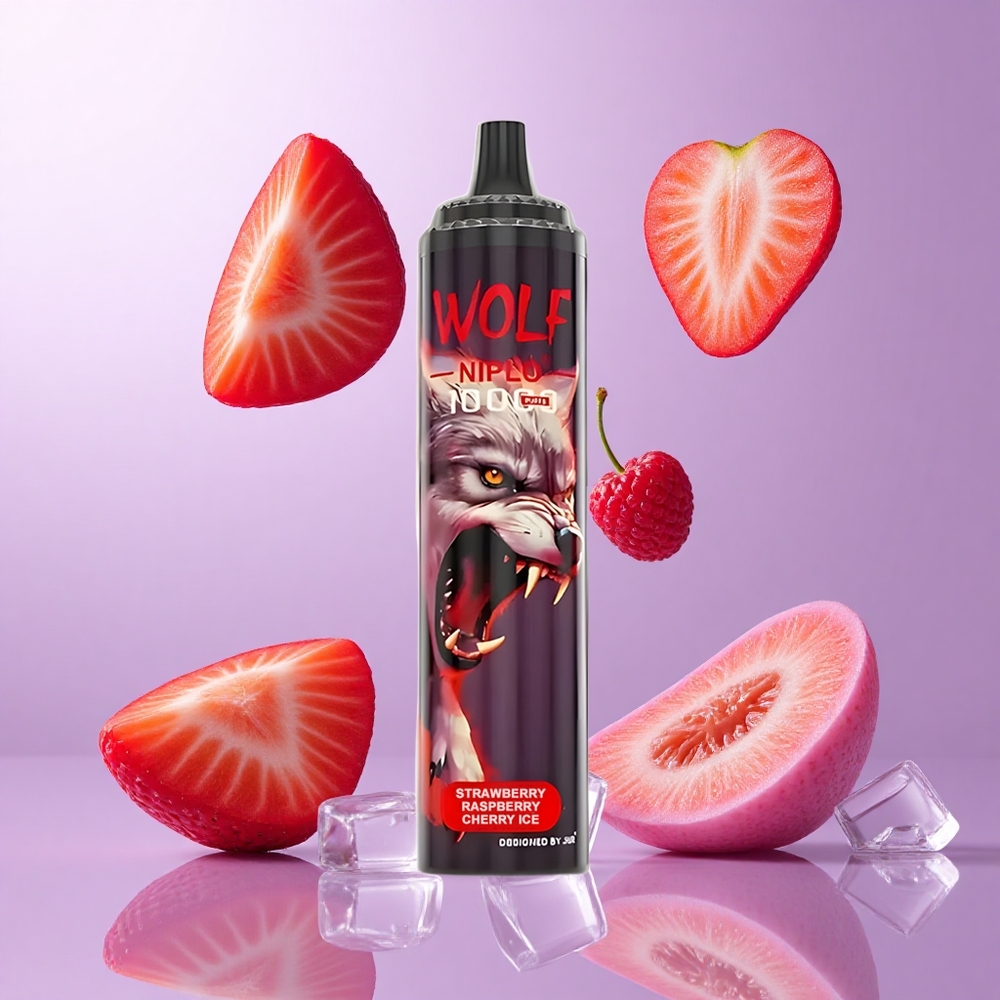 JNR Wolf Niplo 10000 Puffs Erdbeere Himbeere Kirsche Eis Deutschland großhandel E-Liquid-Kapazität: 20ml