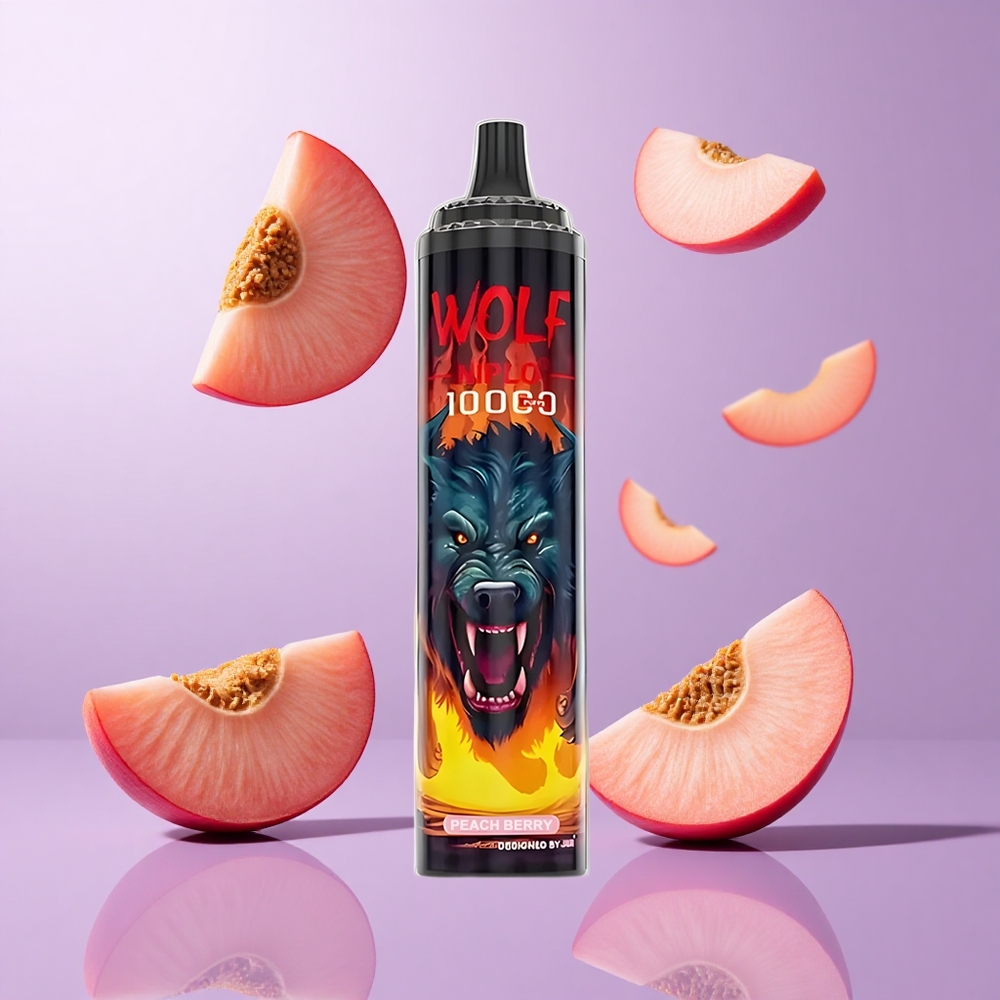 JNR Wolf Niplo 10000 Puffs Pfirsich Beere Deutschland großhandel E-Liquid Kapazität: 20ml