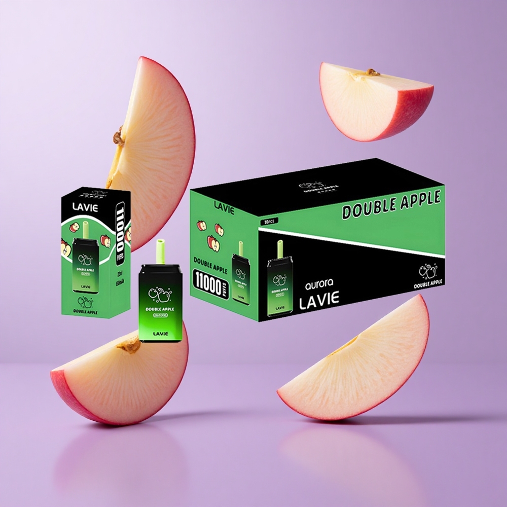 Lavie Aurora 11000 Puffs Doppelapfel Deutschland großhandel E-Liquid-Kapazität: 22ML