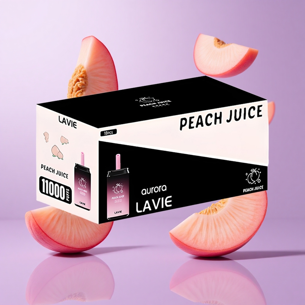 Lavie Aurora 11000 Puffs Pfirsich Saft Deutschland großhandel E-Flüssigkeitskapazität: 22ML