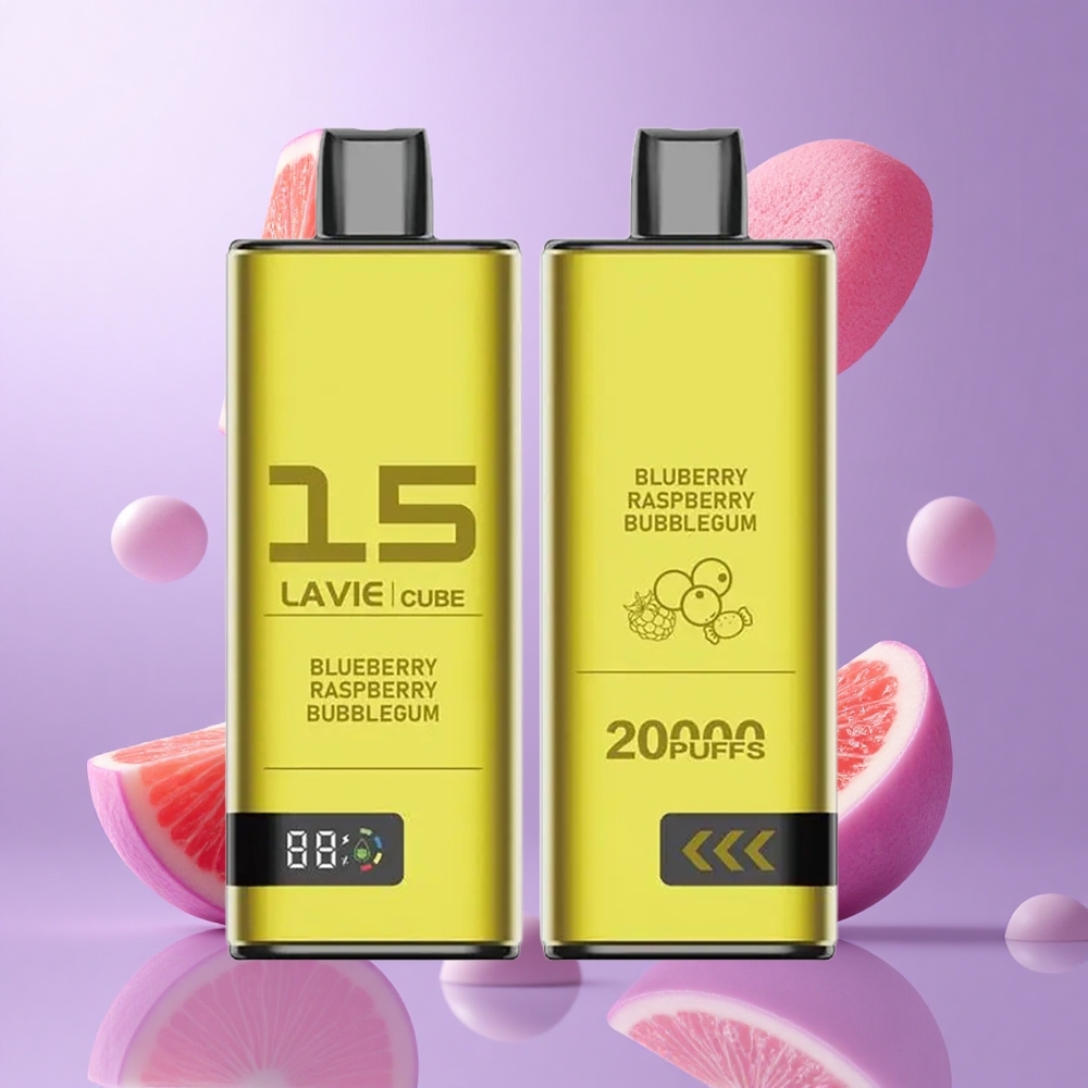 Lavie Cube 20000 Puffs Einweg-Vape Blaubeere Himbeere Bubblegum Deutschland großhandel Flüssigkeit: 28ML