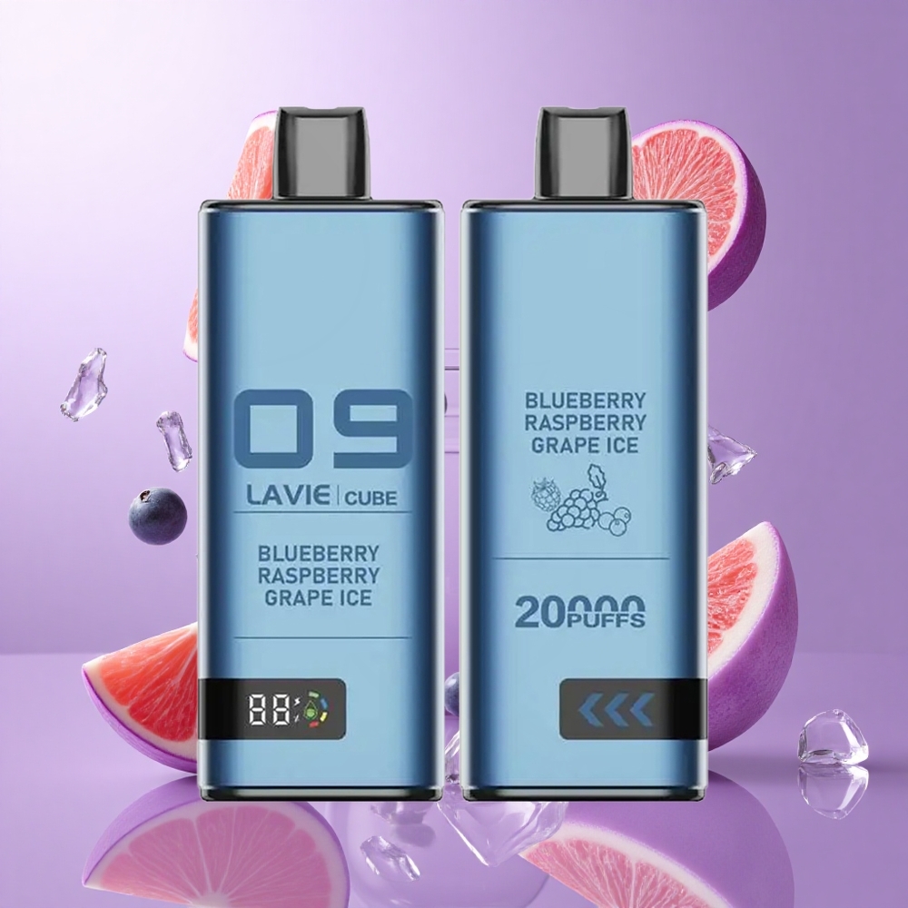 Lavie Cube 20000 Puffs Einweg-Vape Blaubeere Himbeere Traube Eis Deutschland großhandel BATTERIE: 600mAh