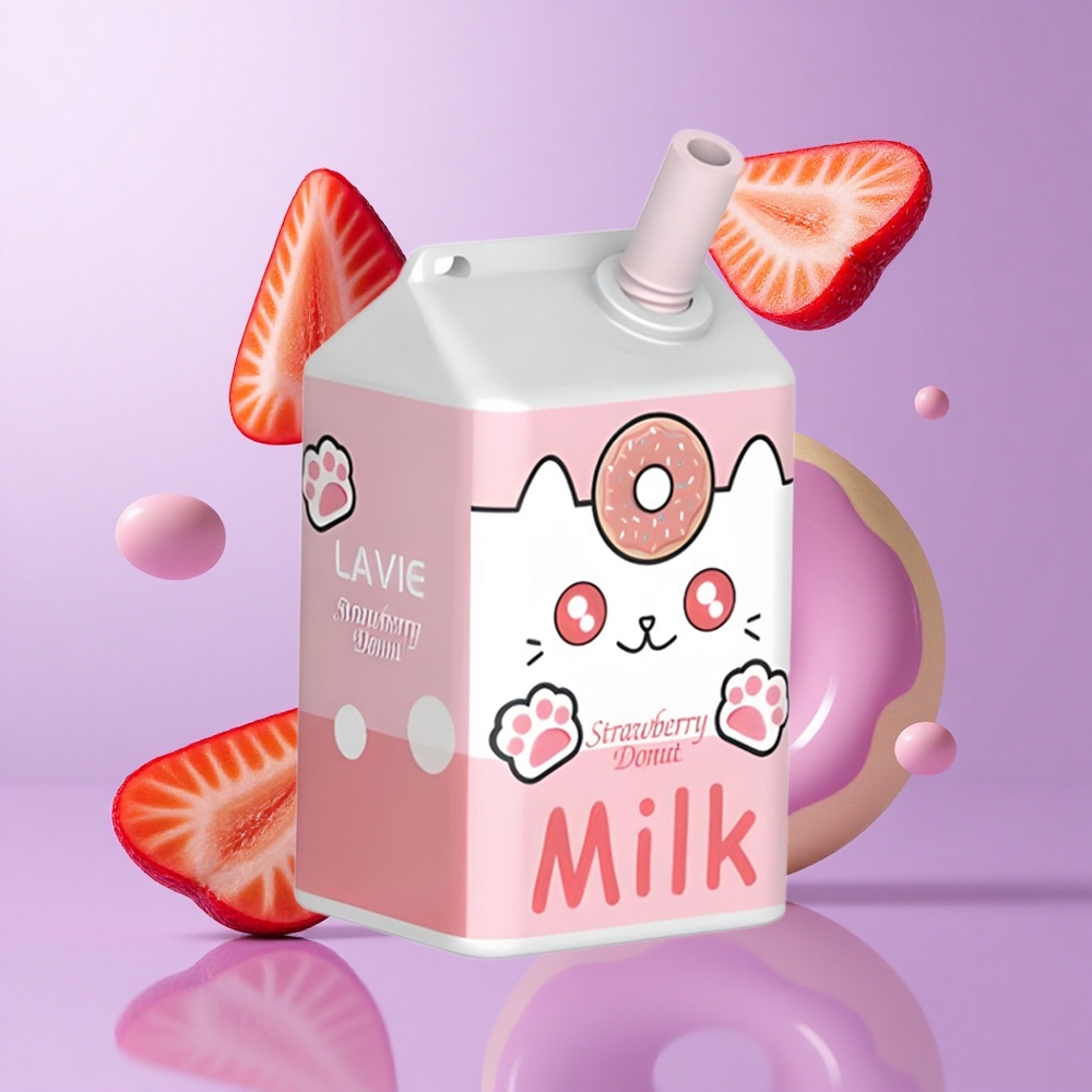 Lavie Milk 7000 Puffs Erdbeer Donut Deutschland großhandel E-Liquid-Kapazität: 16ML