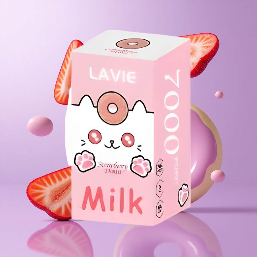 Lavie Milk 7000 Puffs Erdbeer Donut Deutschland großhandel E-Liquid-Kapazität: 16ML