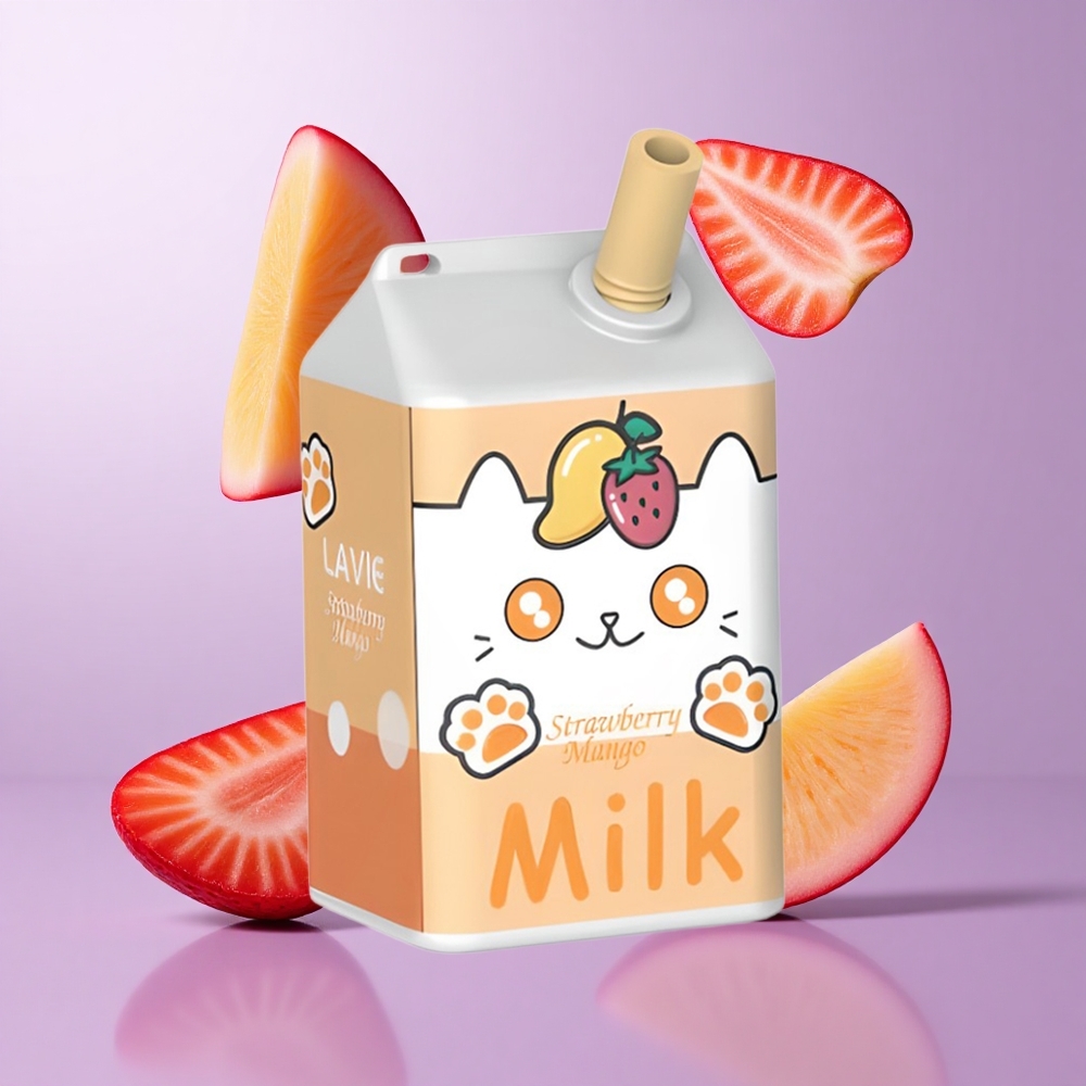 Lavie Milk 7000 Puffs Erdbeere Mango Deutschland großhandel E-Liquid-Kapazität: 16ML