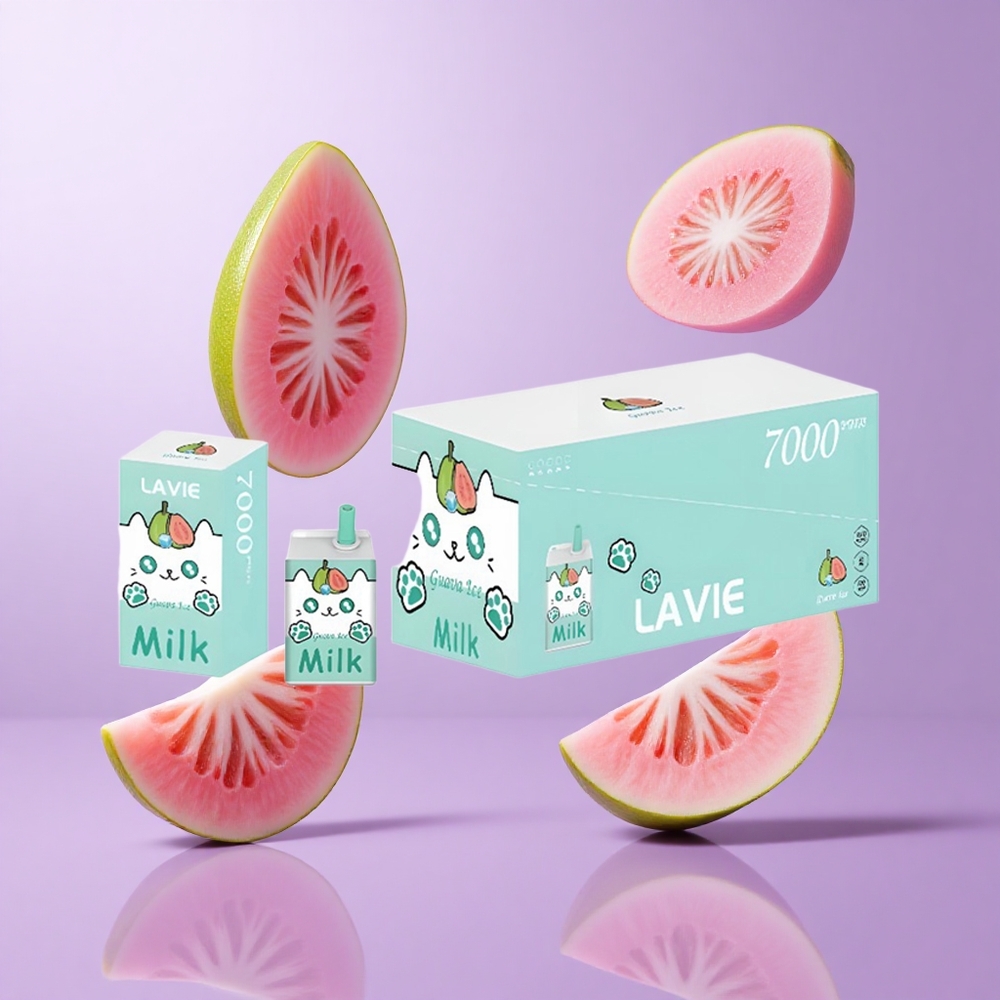 Lavie Milk 7000 Puffs Guava-Eis Deutschland großhandel E-Liquid-Kapazität: 16ML