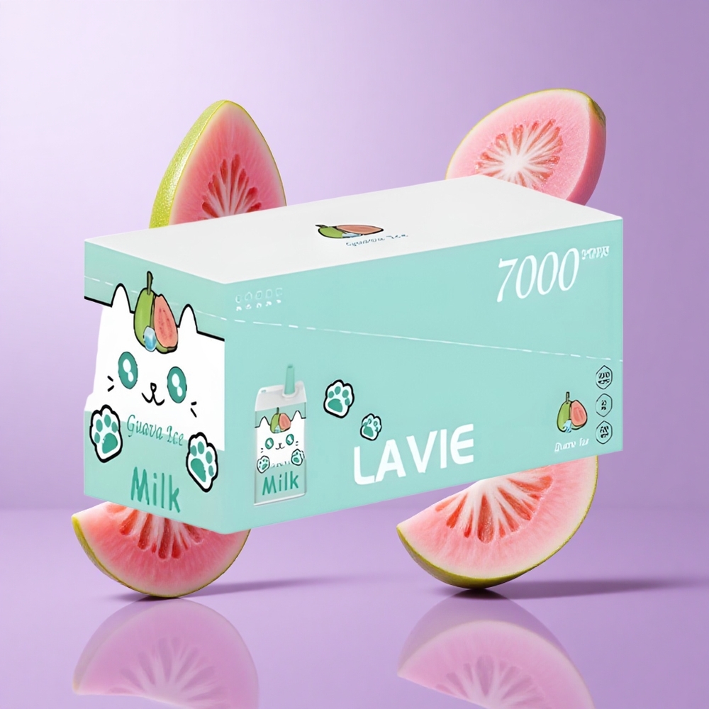 Lavie Milk 7000 Puffs Guava-Eis Deutschland großhandel E-Liquid-Kapazität: 16ML