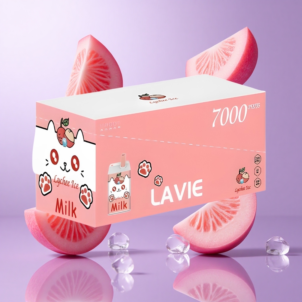 Lavie Milk 7000 Puffs Lychee Eis Deutschland großhandel E-Liquid-Kapazität: 16ML