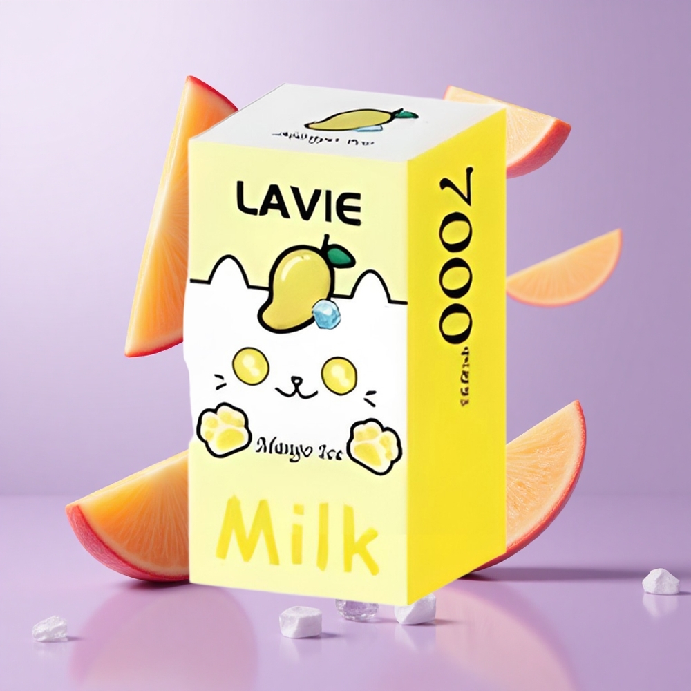 Lavie Milk 7000 Puffs Mango Eis Deutschland großhandel E-Liquid-Kapazität: 16ML