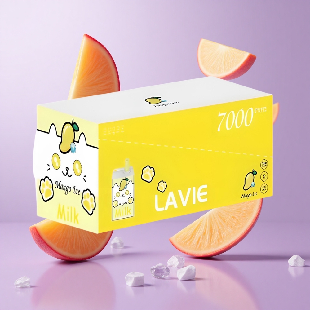 Lavie Milk 7000 Puffs Mango Eis Deutschland großhandel E-Liquid-Kapazität: 16ML