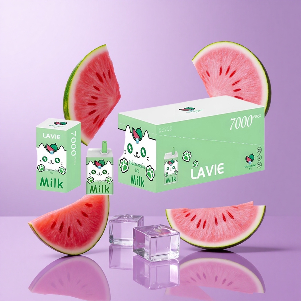 Lavie Milk 7000 Puffs Wassermelone-Eis Deutschland großhandel E-Liquid-Kapazität: 16ML