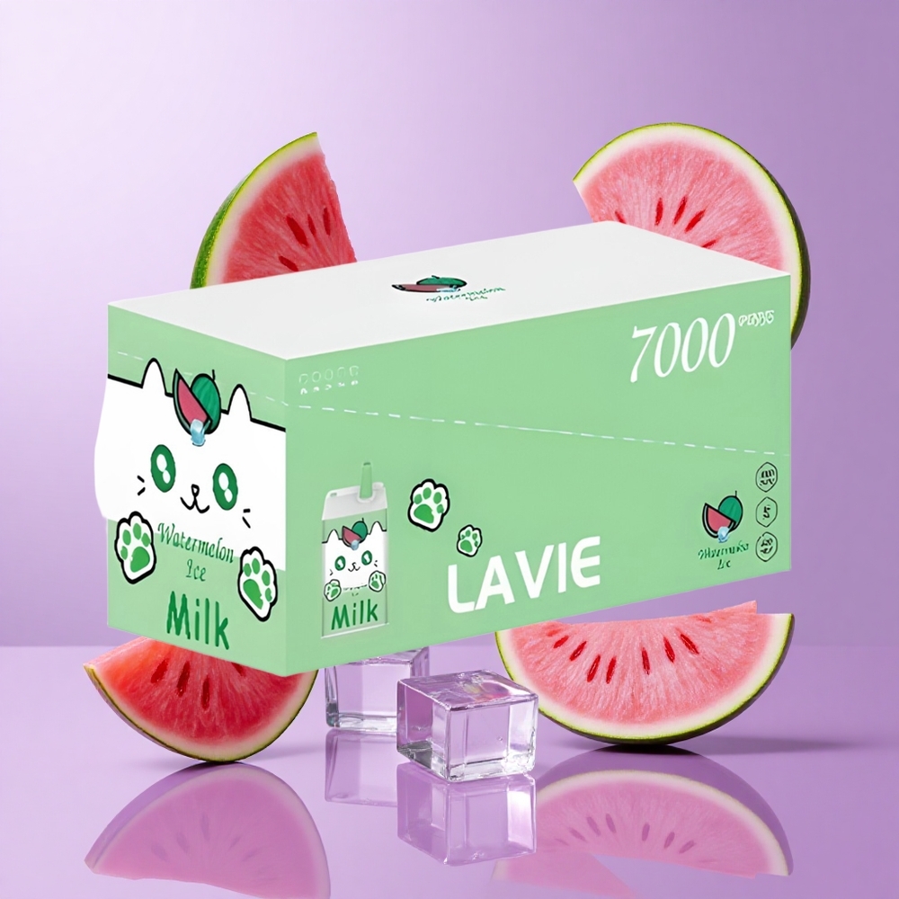 Lavie Milk 7000 Puffs Wassermelone-Eis Deutschland großhandel E-Liquid-Kapazität: 16ML