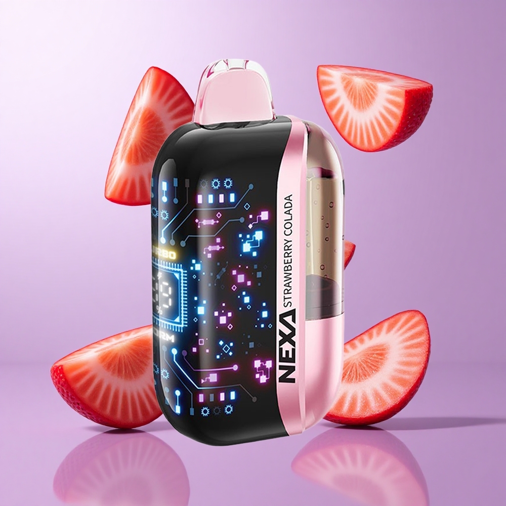 NEXA Ultra 50000 Puffs Erdbeer Colada Deutschland großhandel 20ml vorgefüllte Kapazität 800mah Akkukapazität