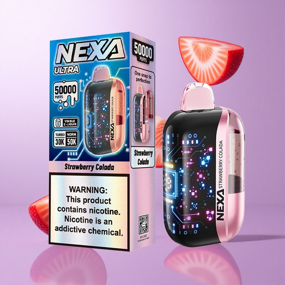 NEXA Ultra 50000 Puffs Erdbeer Colada Deutschland großhandel 20ml vorgefüllte Kapazität 800mah Akkukapazität