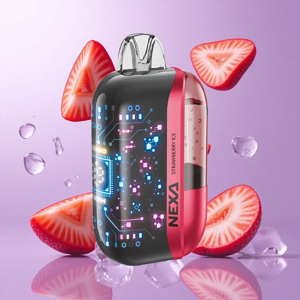 NEXA Ultra 50000 Puffs Erdbeere Eis Deutschland großhandel 20ml vorgefüllte Kapazität 800mah Akkukapazität