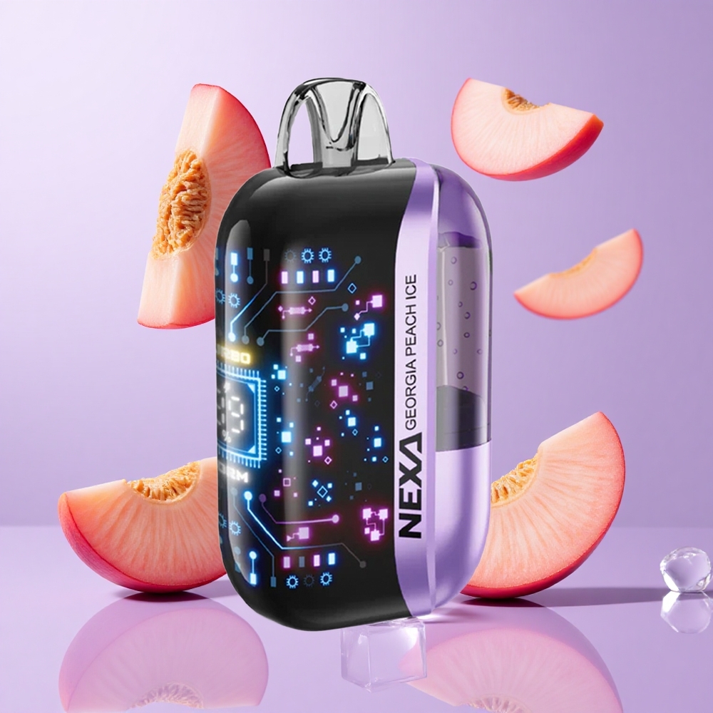NEXA Ultra 50000 Puffs Georgischer Pfirsich Eis Deutschland großhandel 20ml vorgefüllte Kapazität 800mah Akkukapazität