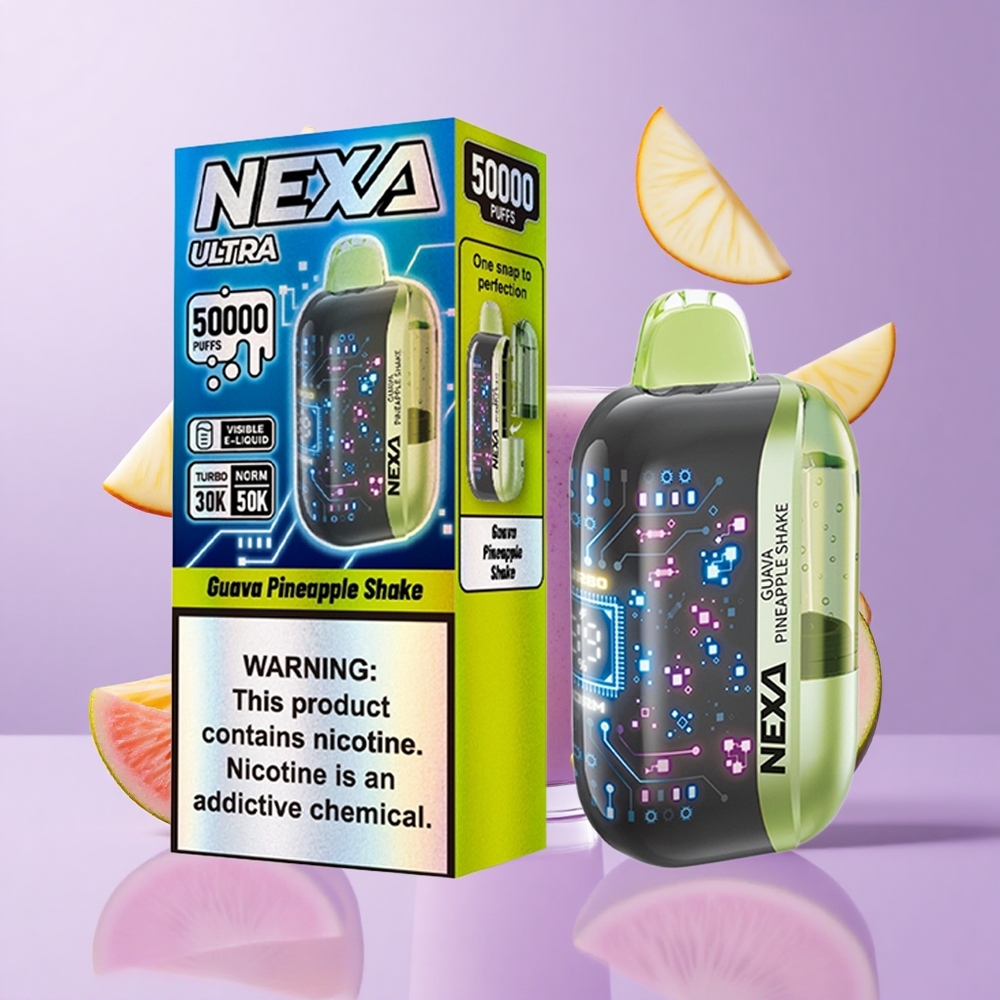 NEXA Ultra 50000 Puffs Guave Ananas Shake Deutschland großhandel 20ml vorgefüllte Kapazität