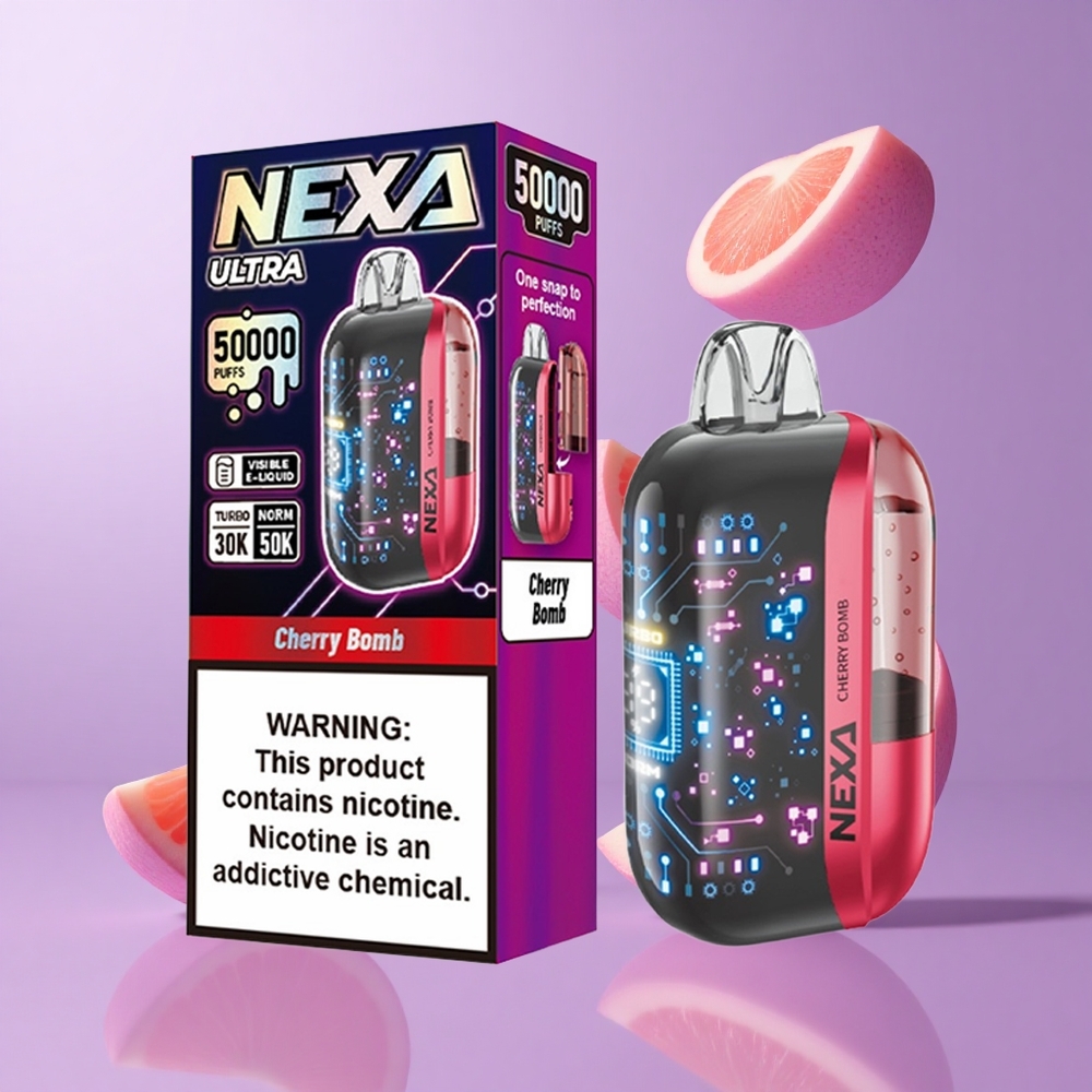 NEXA Ultra 50000 Puffs Kirsche Bombe Deutschland großhandel 20ml vorgefüllte Kapazität 800mAh Batteriekapazität