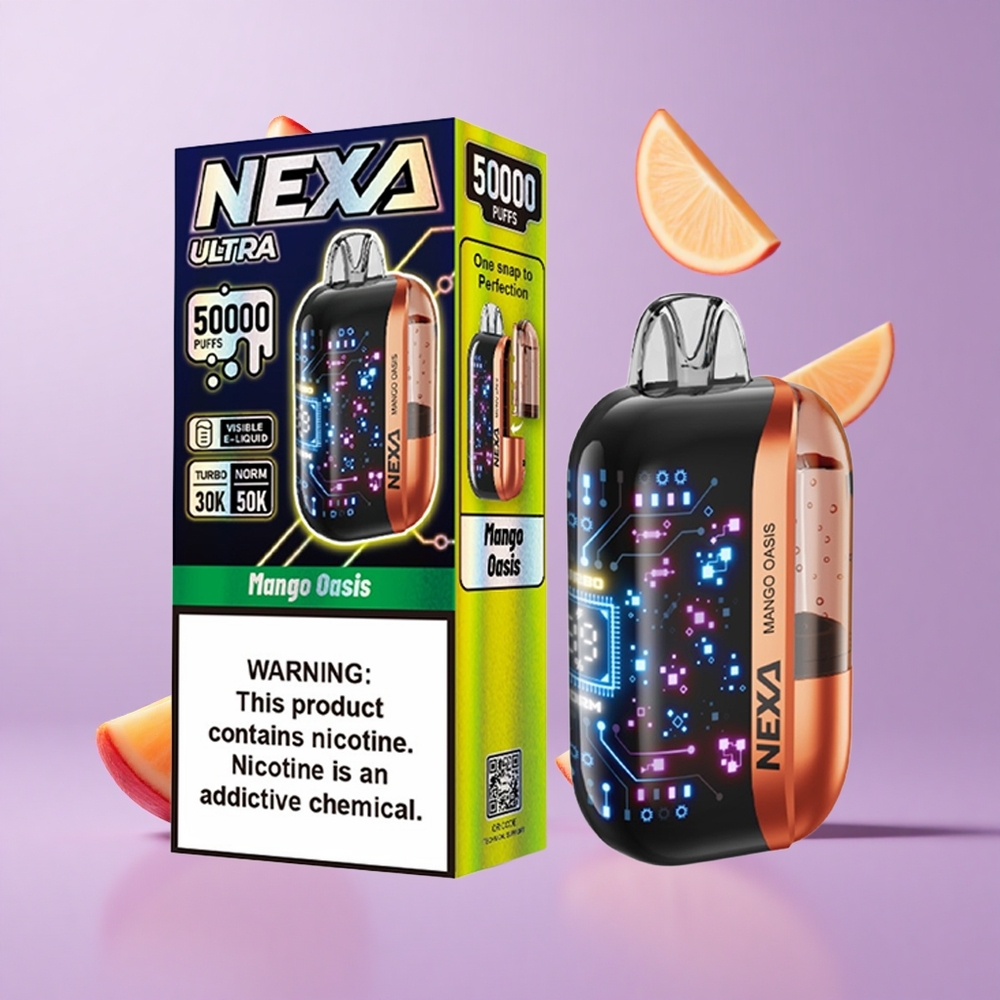 NEXA Ultra 50000 Puffs Mango Oase Deutschland großhandel 20ml vorgefüllte Kapazität 800mah Akkukapazität