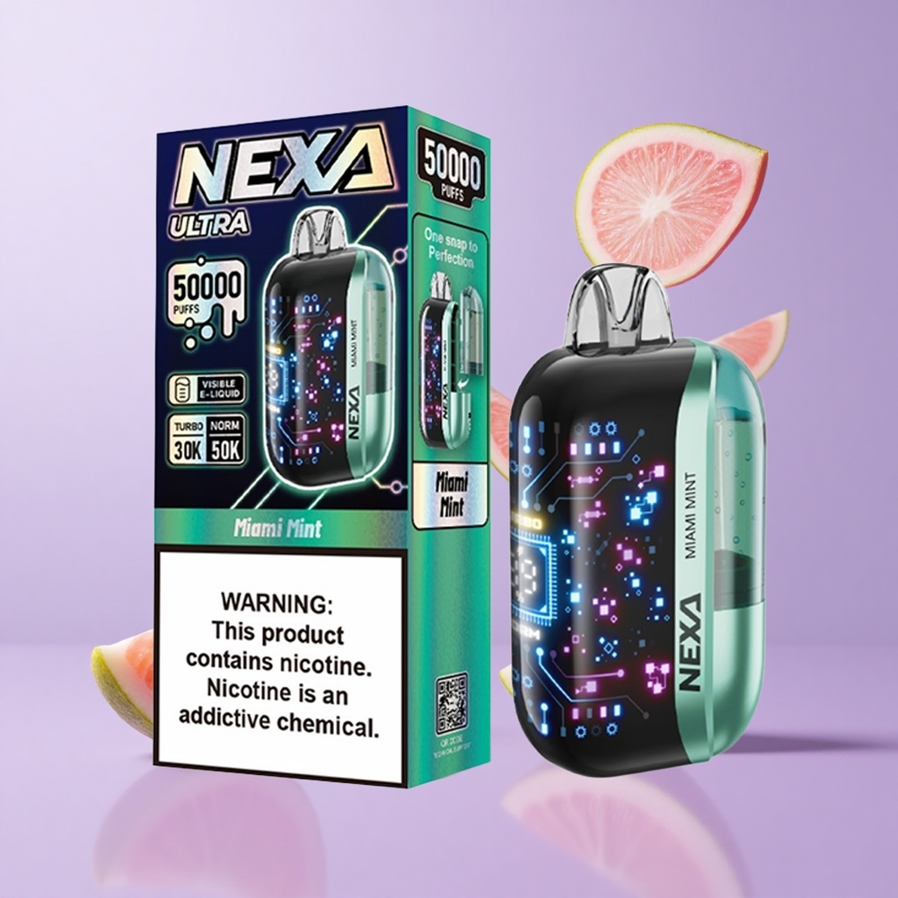NEXA Ultra 50000 Puffs Miami Minze Deutschland großhandel 20ml vorgefüllt Kapazität 800mah Akkukapazität