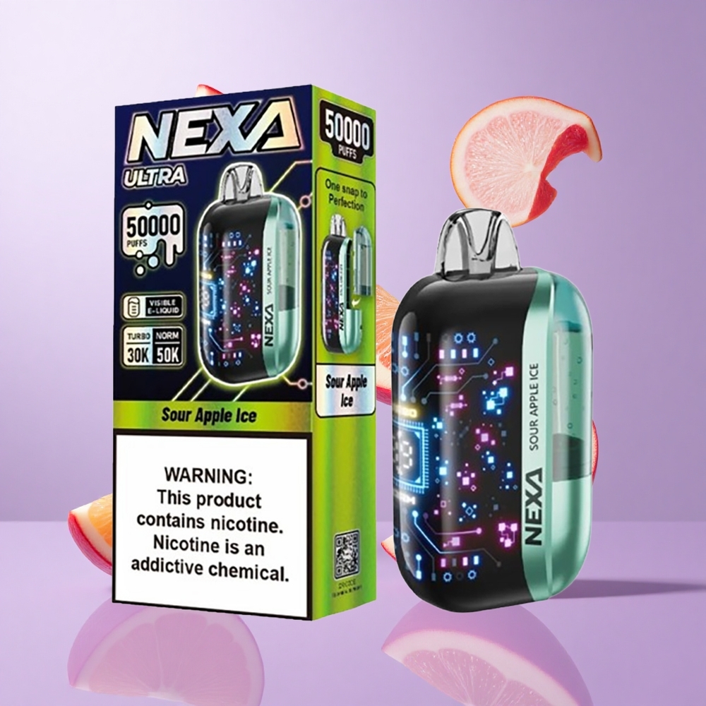 NEXA Ultra 50000 Puffs Sauer Apfel Eis Deutschland großhandel 20ml vorgefüllte Kapazität