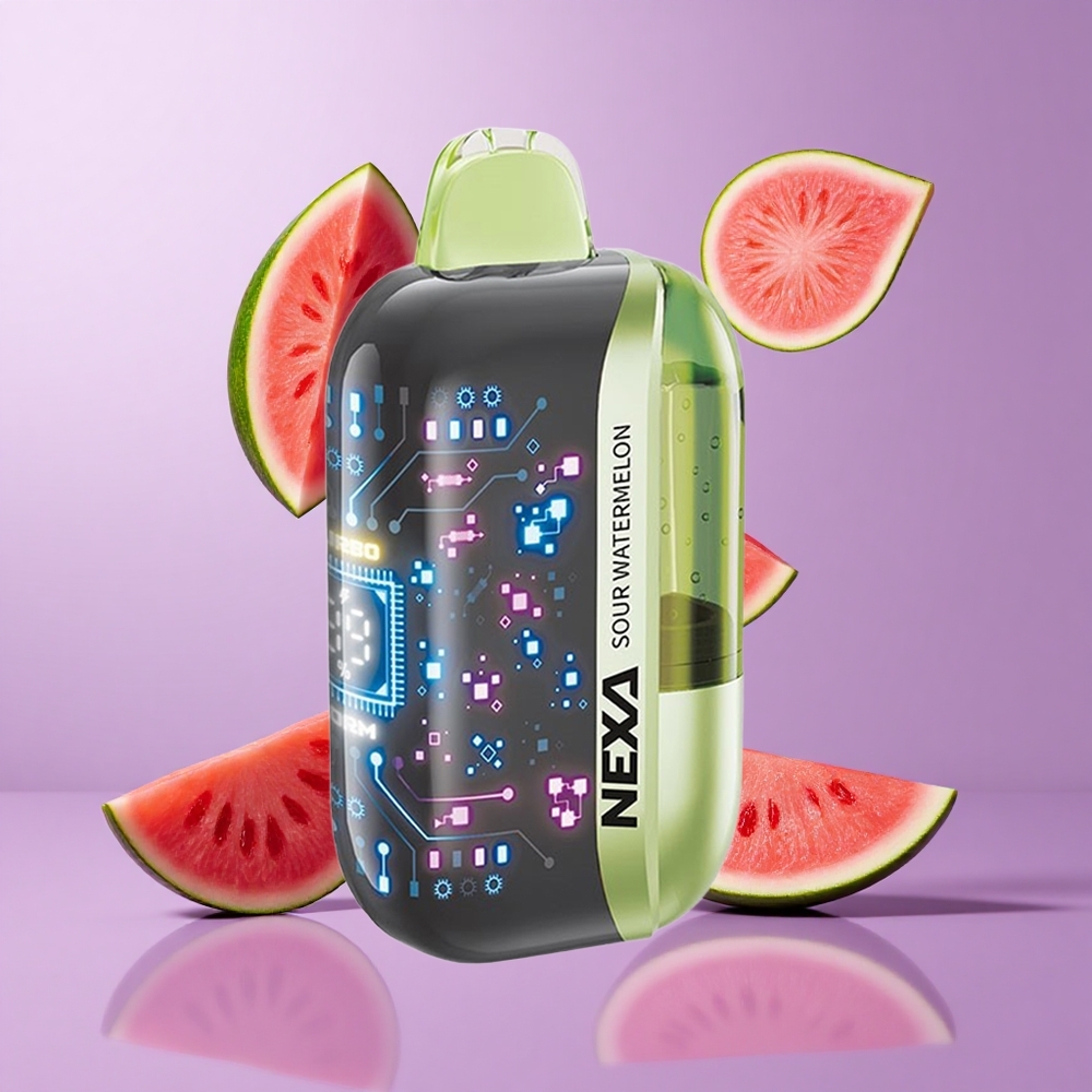 NEXA Ultra 50000 Puffs Sauer Wassermelone Deutschland großhandel 20ml vorgefüllte Kapazität 800mah Akkukapazität
